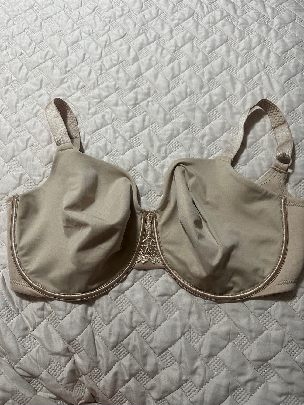 Vanity Fair Beige Full Coverage Underwire Bra